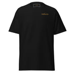 Nebura Classic T-Shirt in Schwarz – zeitloses, reduziertes Essential mit dezentem Nebura Schriftzug.