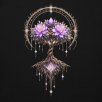 Detailansicht vom Nebura Lumina Arbor Design - mystischem Baum des Lichts Fantasy Stil