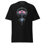 Nebura Lumina Arbor T-Shirt schwarz mit leuchtendem Baum des Lichts Fantasy