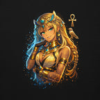 Nefira Tochter der Sonne Detail Ansicht ägyptisches Ankh und Sonnen Design im Anime Stil