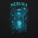 Detailansicht des Nebura Designs „Stunde der Zeit“ mit mystischem Zeit- und Schicksalsmotiv